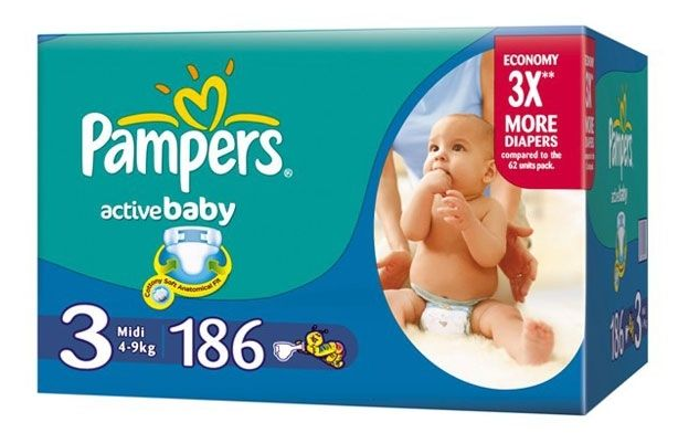 PAMPERS ACTIVE BABY 186